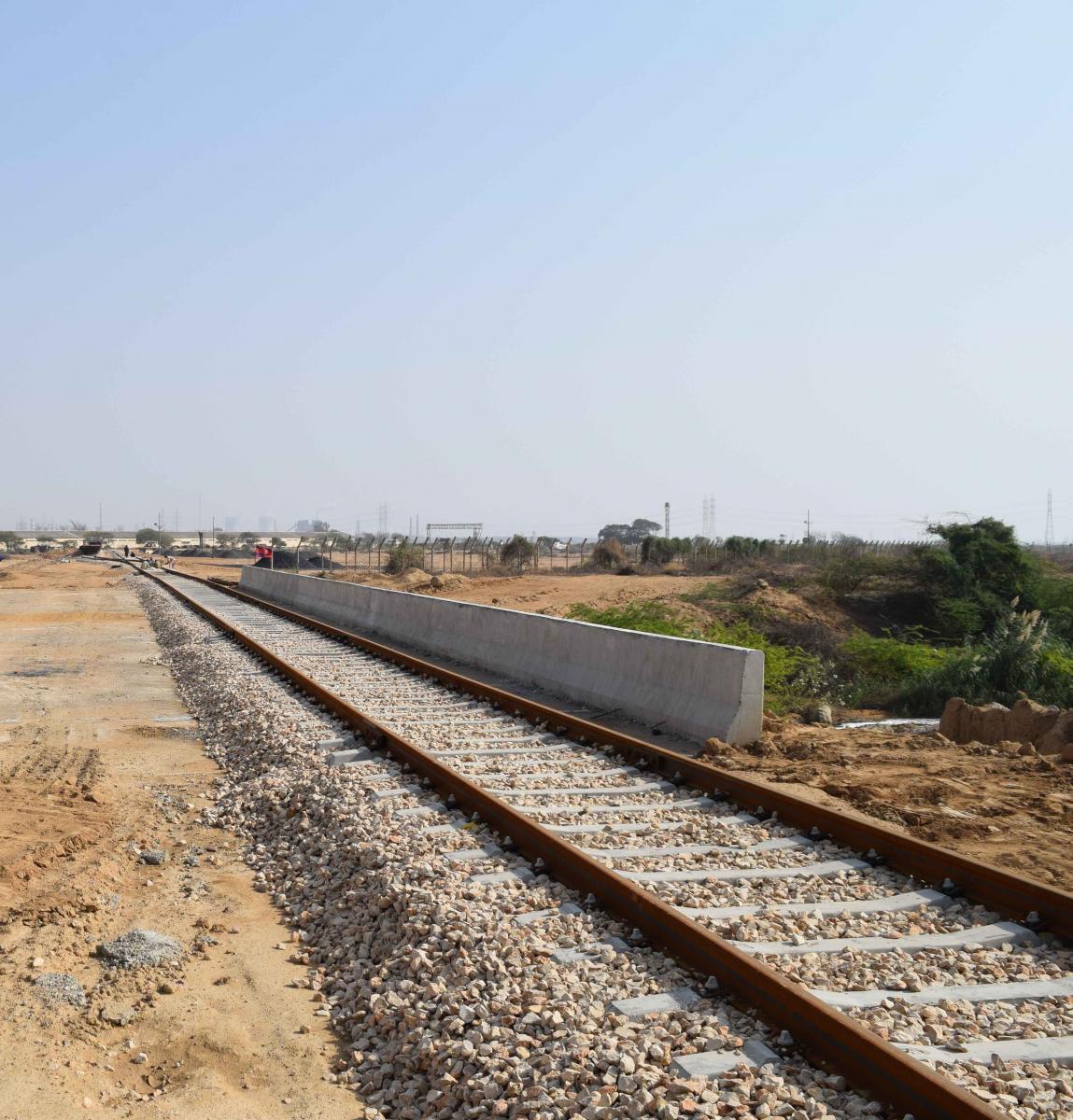 Railway Track Port Qasim Authority Karachi